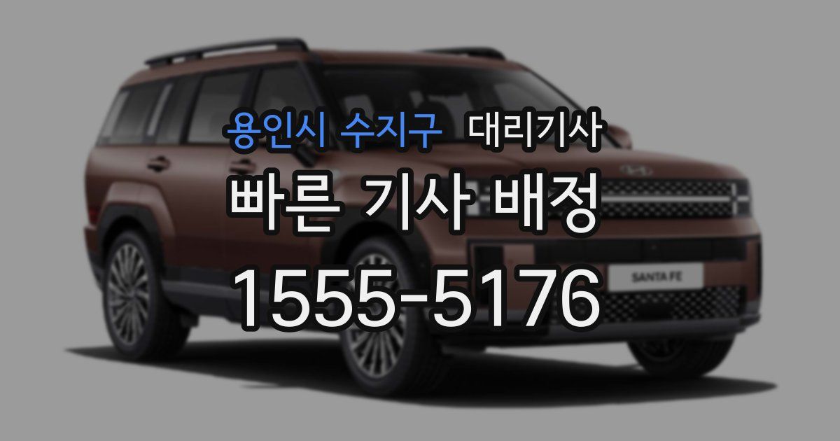 용인시 수지구 대리기사