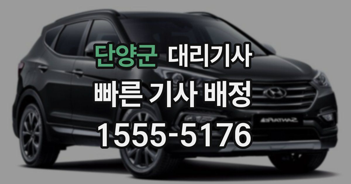 단양군 대리기사