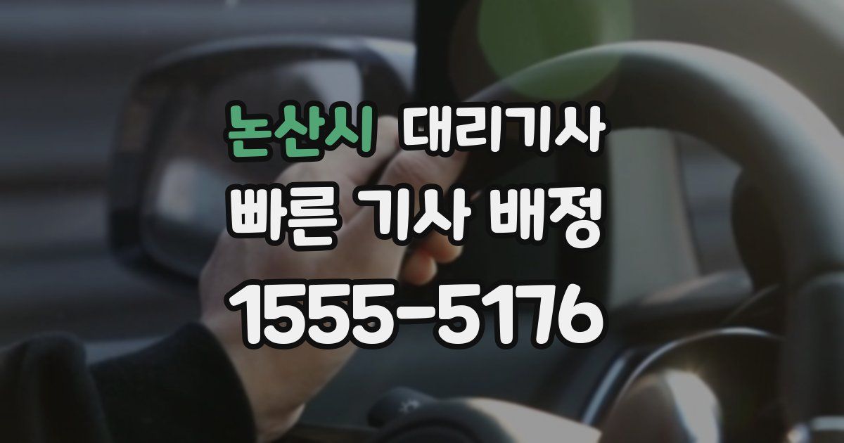 논산시 대리기사