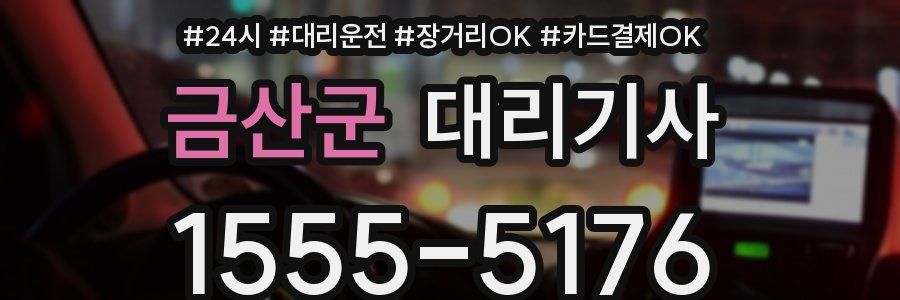 금산군 대리기사