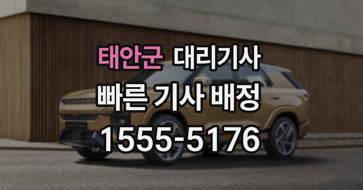 태안군 대리기사