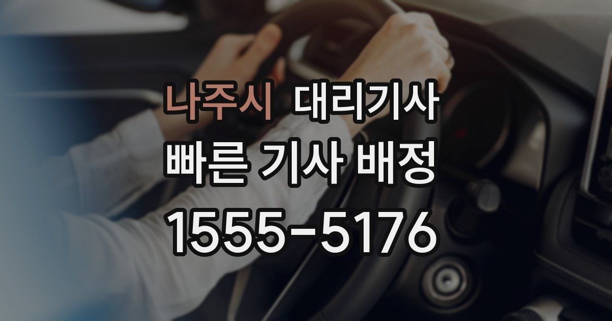 나주시 대리기사