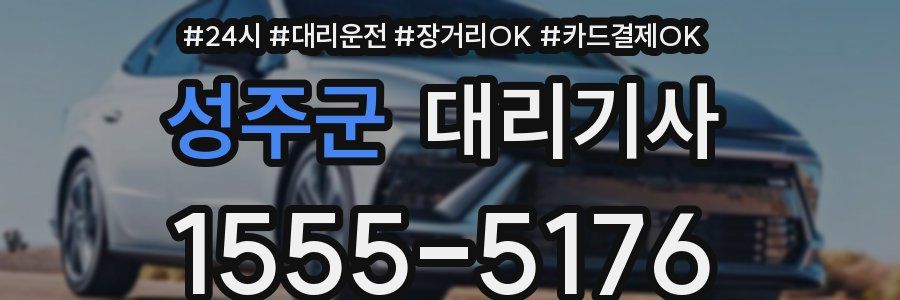 성주군 대리기사