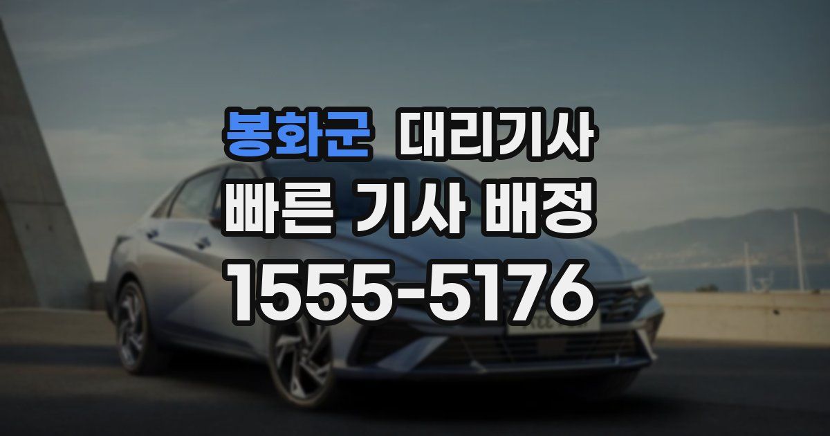 봉화군 대리기사