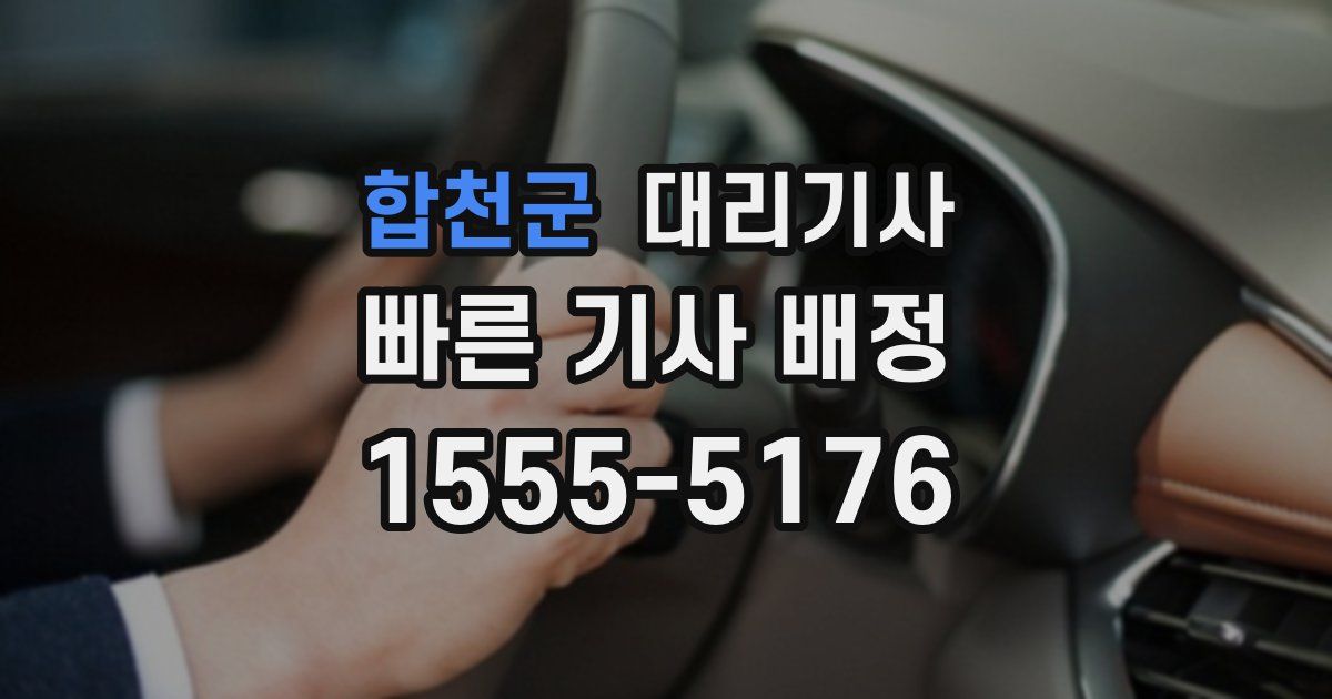 합천군 대리기사