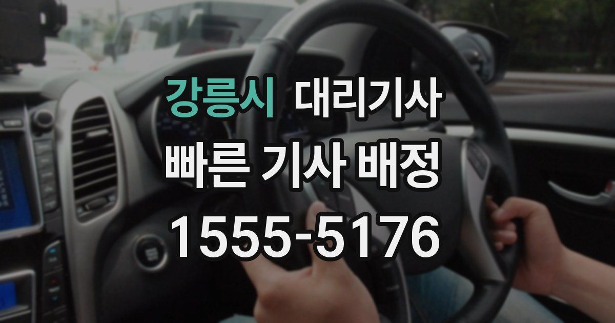 강릉시 대리기사
