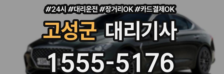 고성군 대리기사