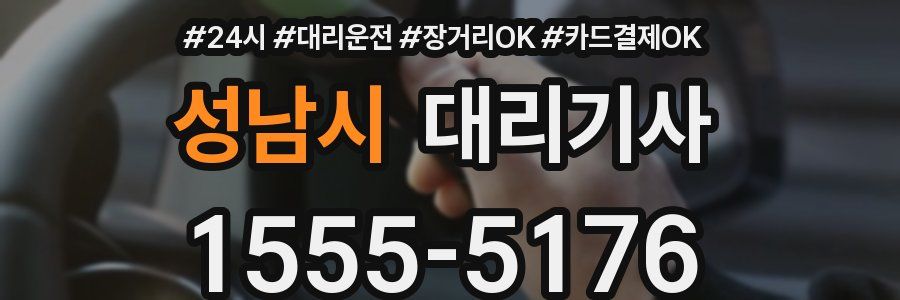 성남시 대리기사