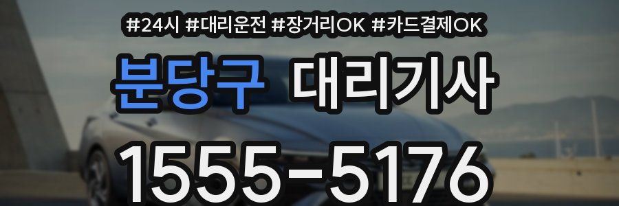분당구 대리기사