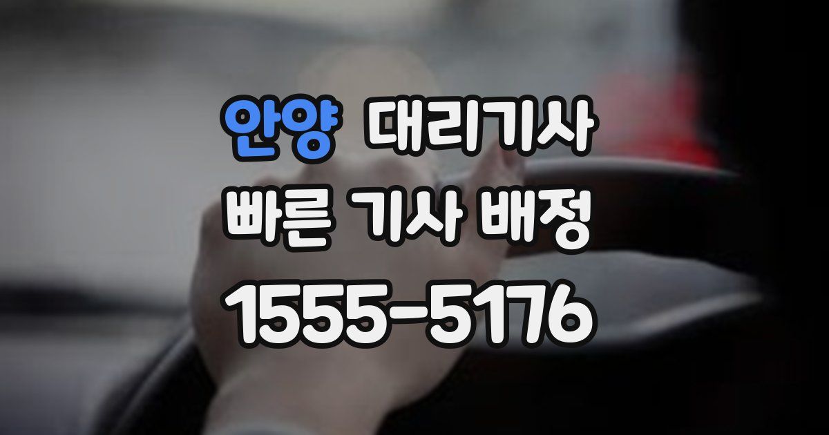 안양 대리기사