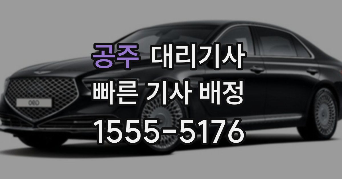 공주 대리기사