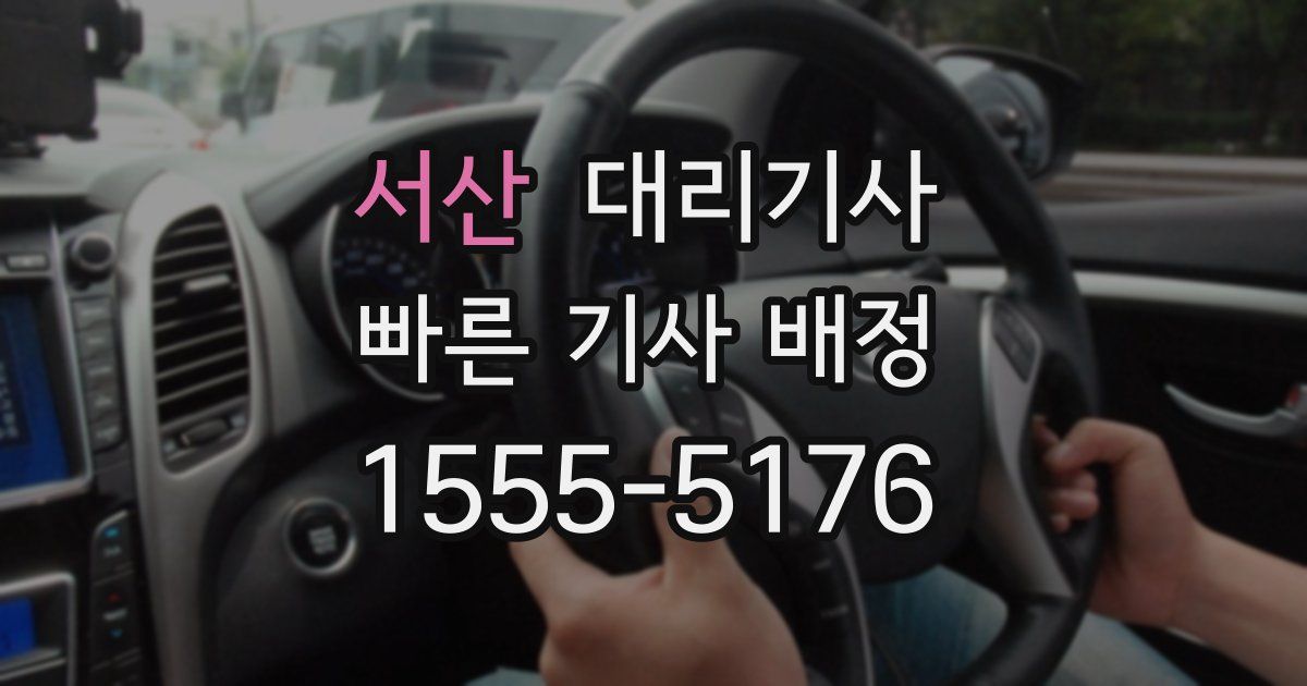 서산 대리기사