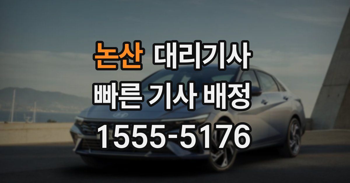 논산 대리기사