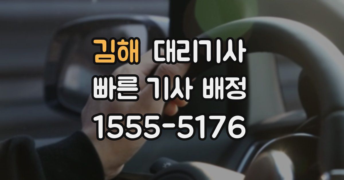 김해 대리기사