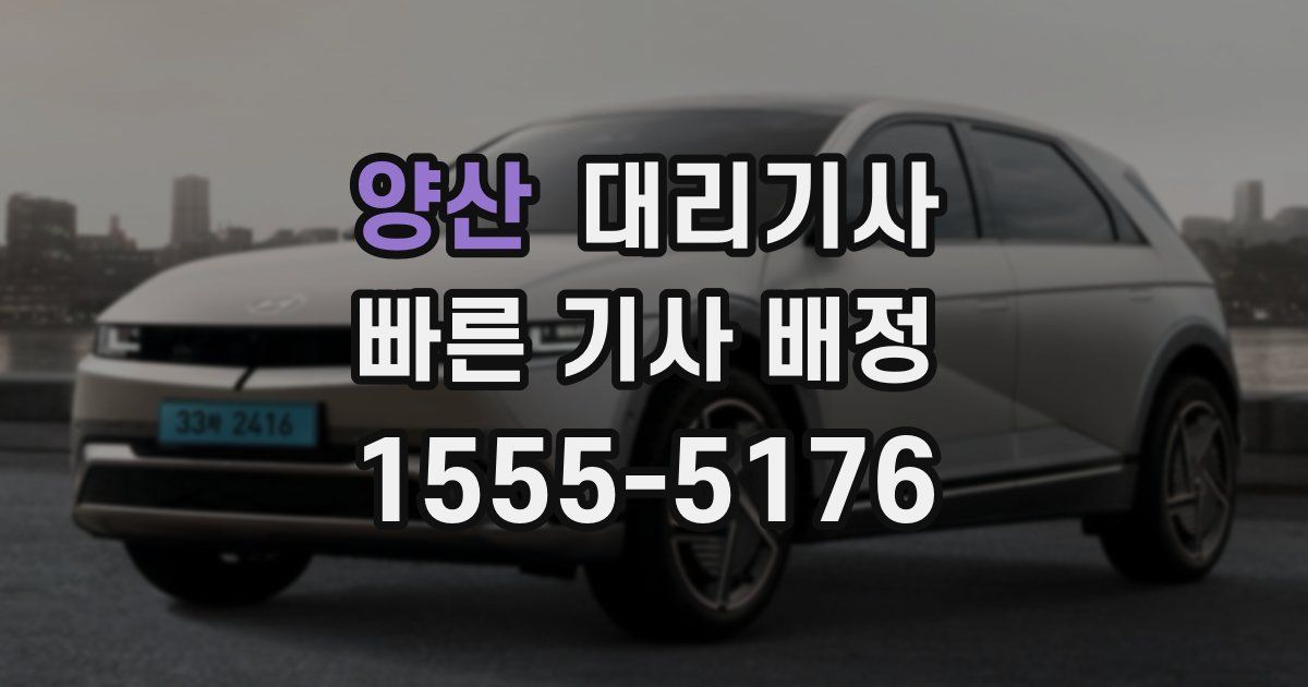 양산 대리기사