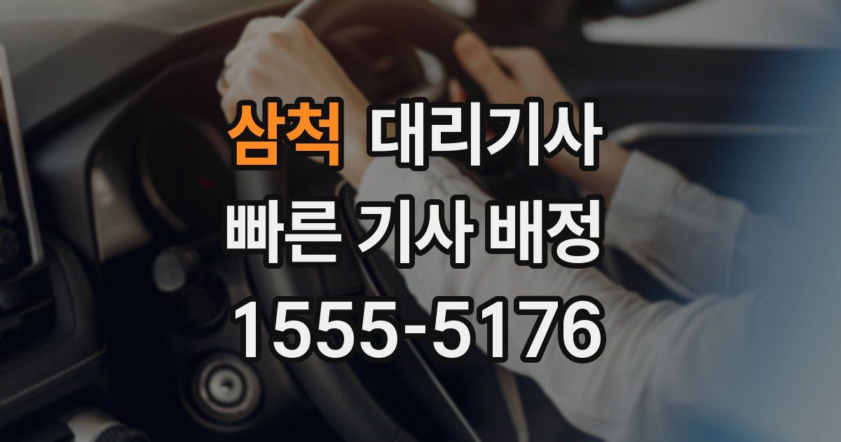 삼척 대리기사