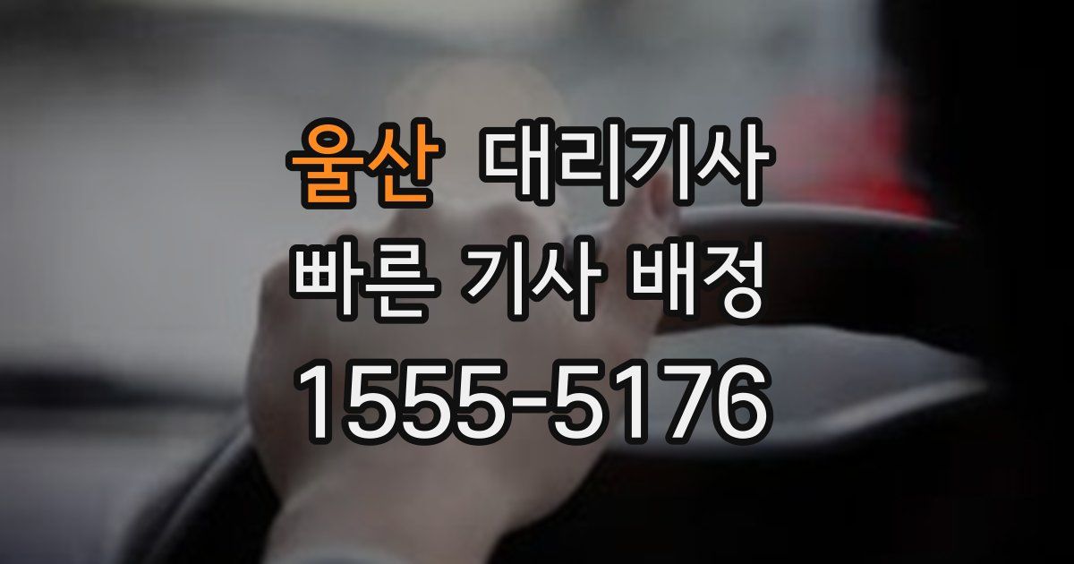 울산 대리기사
