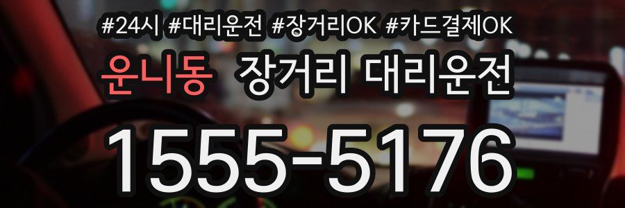 운니동 장거리 대리운전
