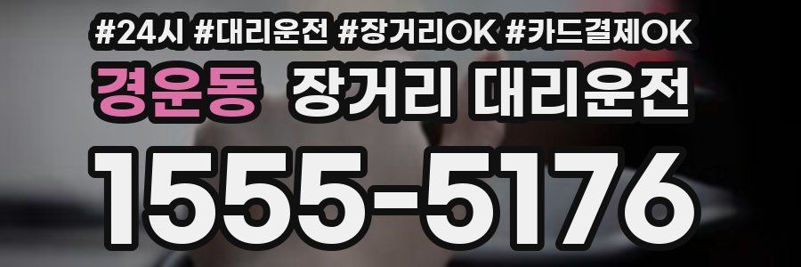 경운동 장거리 대리운전