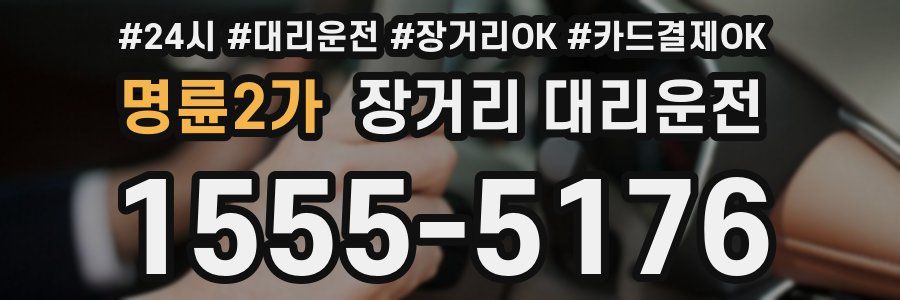 명륜2가 장거리 대리운전