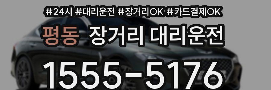 평동 장거리 대리운전