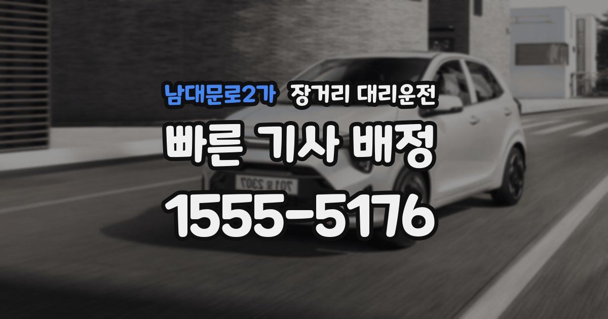 남대문로2가 장거리 대리운전