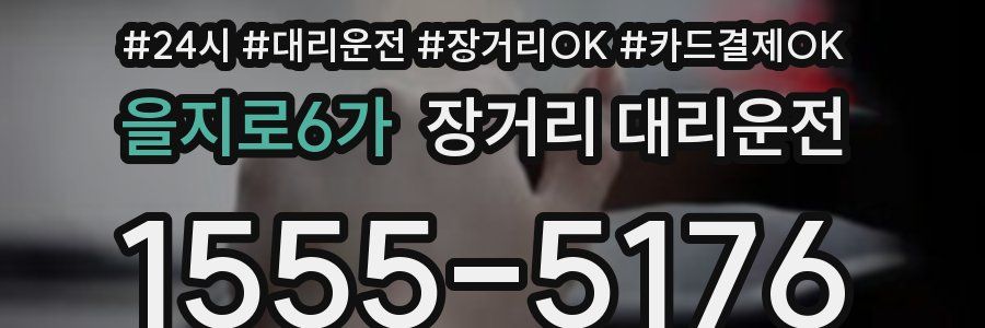 을지로6가 장거리 대리운전