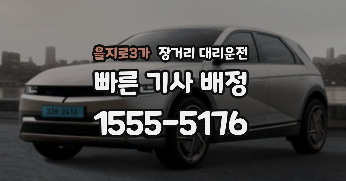 을지로3가 장거리 대리운전