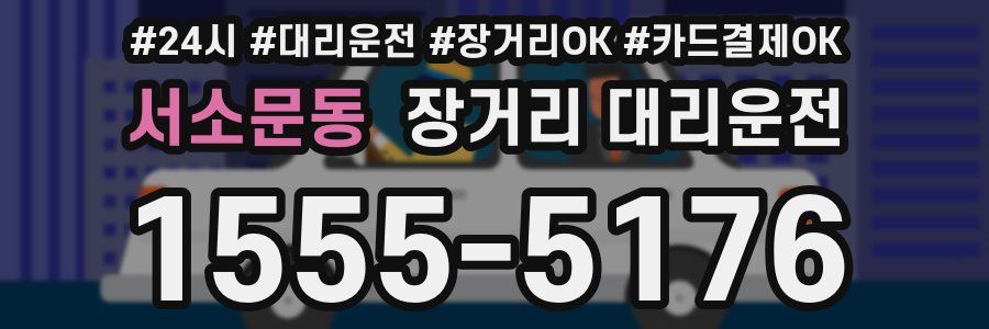 서소문동 장거리 대리운전