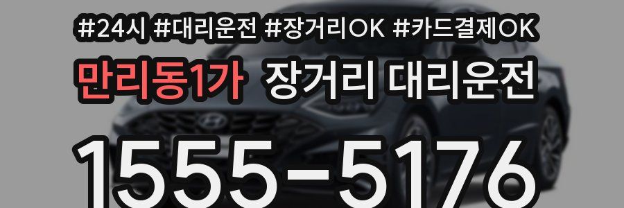 만리동1가 장거리 대리운전