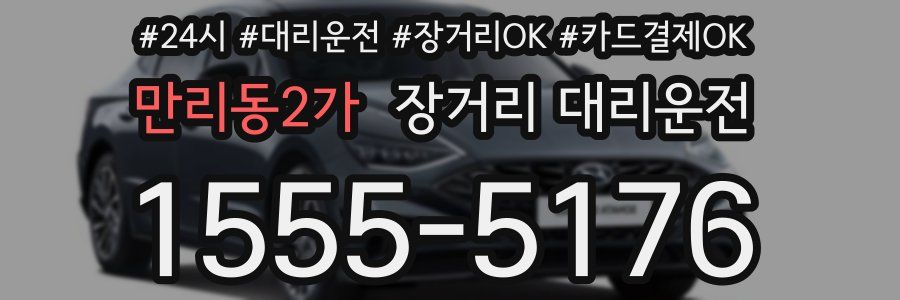 만리동2가 장거리 대리운전
