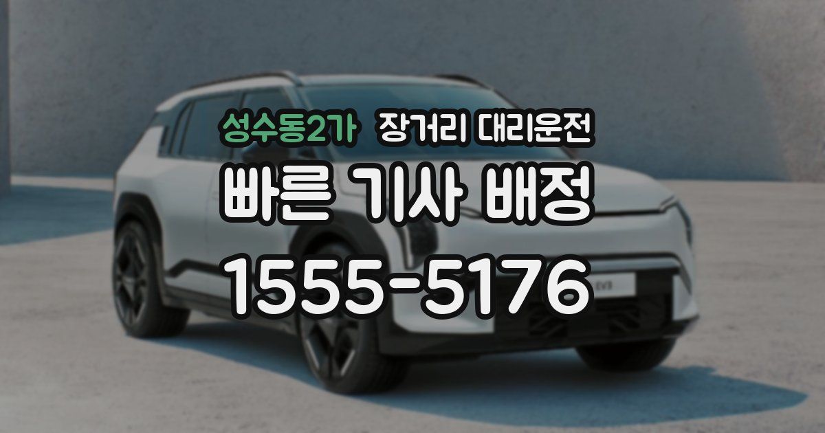 성수동2가 장거리 대리운전