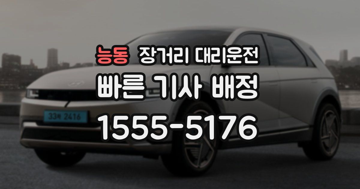 능동 장거리 대리운전