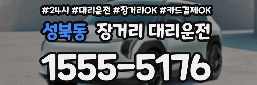 성북동 장거리 대리운전