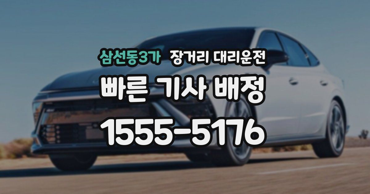 삼선동3가 장거리 대리운전