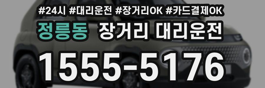 정릉동 장거리 대리운전