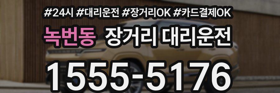 녹번동 장거리 대리운전
