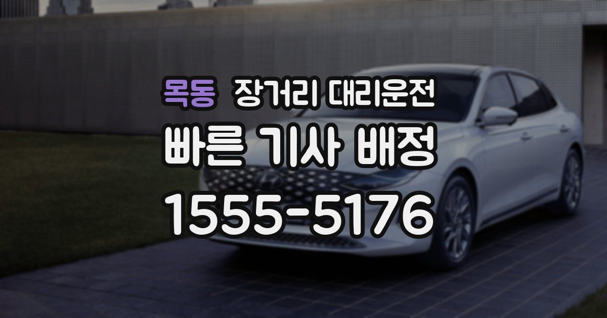 목동 장거리 대리운전