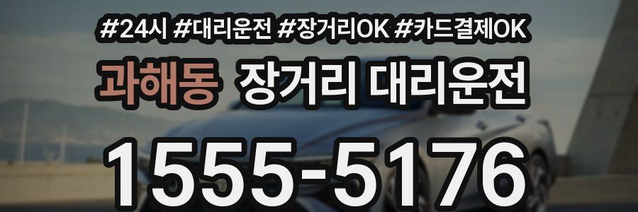 과해동 장거리 대리운전