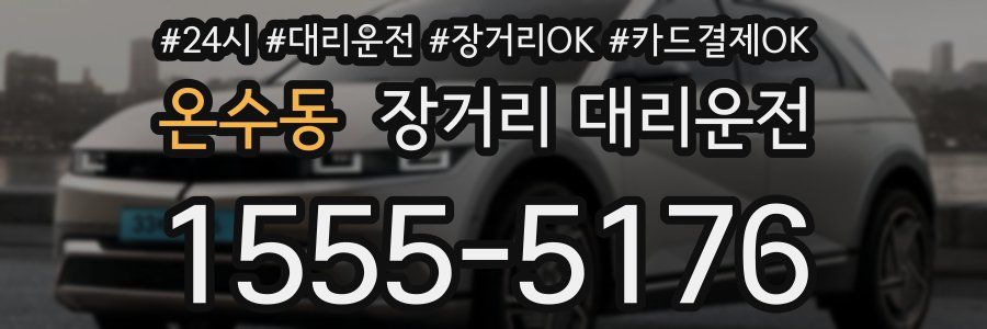온수동 장거리 대리운전