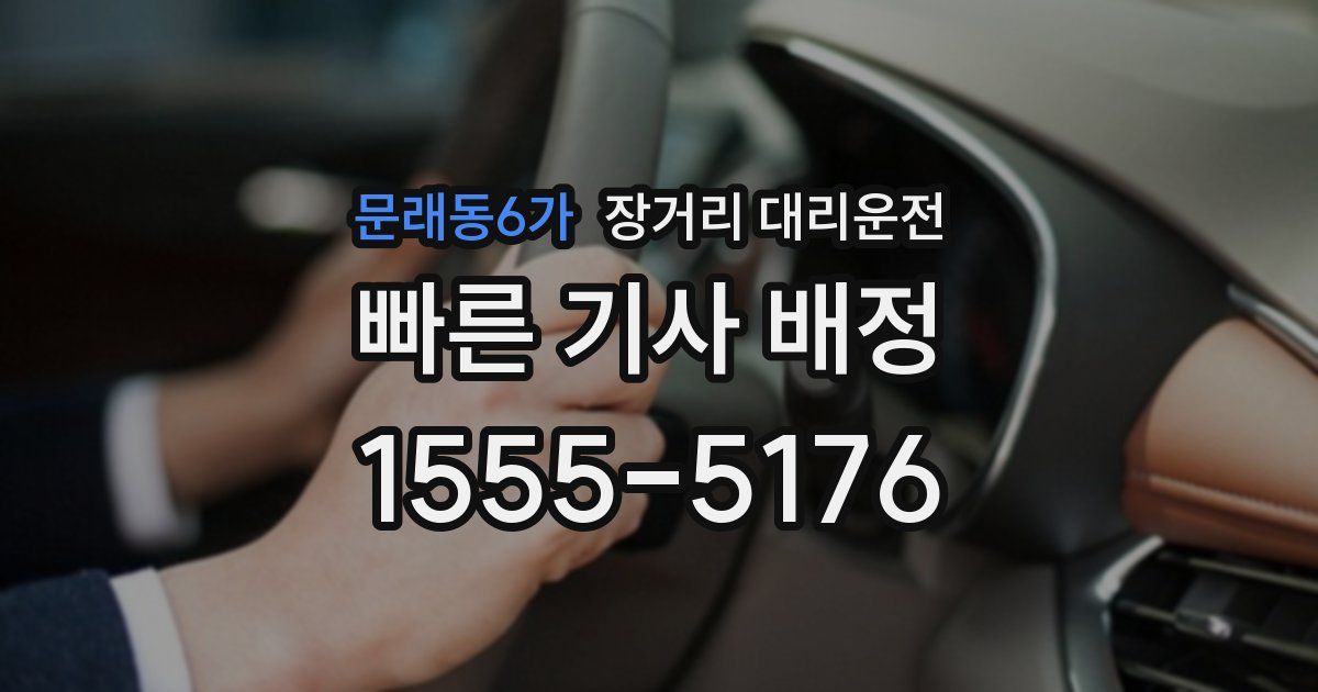 문래동6가 장거리 대리운전