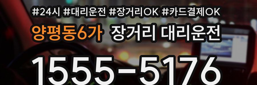 양평동6가 장거리 대리운전