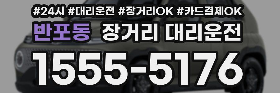 반포동 장거리 대리운전