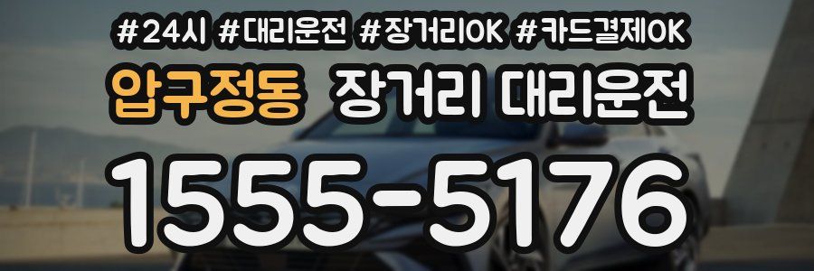 압구정동 장거리 대리운전