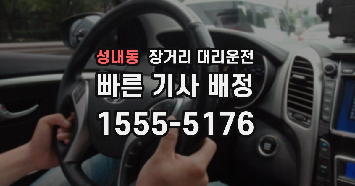 성내동 장거리 대리운전