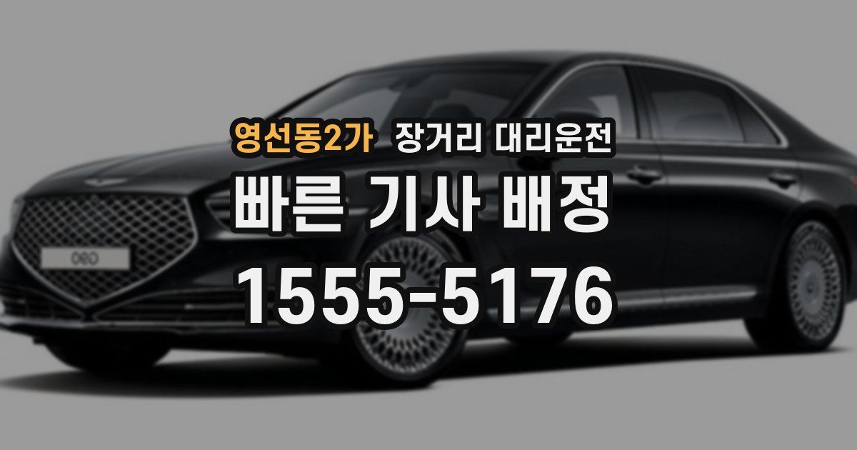 영선동2가 장거리 대리운전