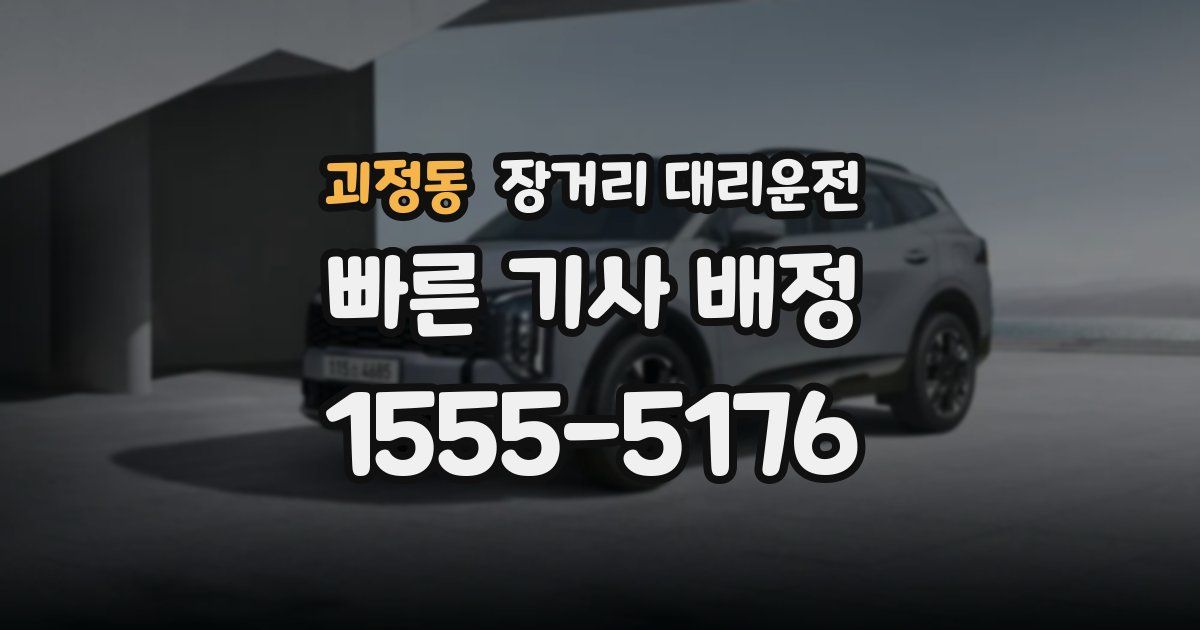 괴정동 장거리 대리운전