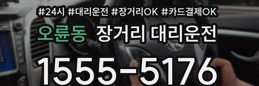 오륜동 장거리 대리운전