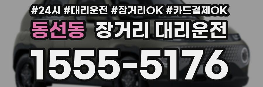 동선동 장거리 대리운전