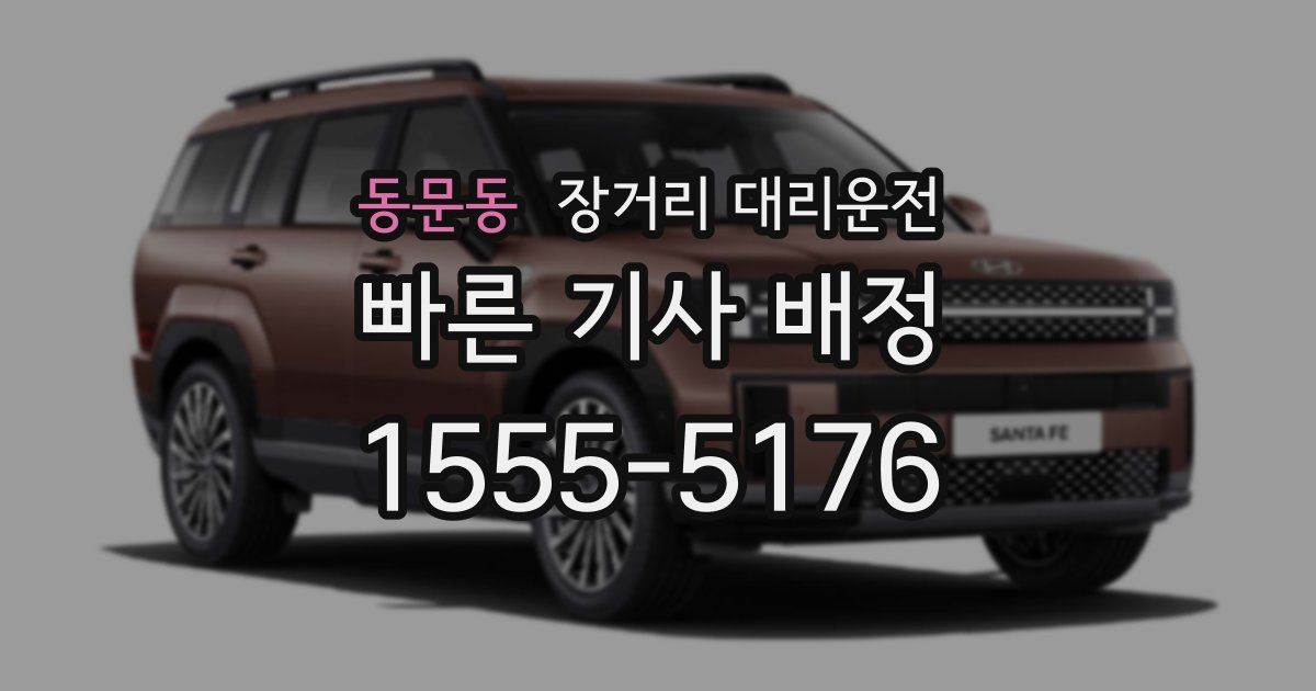 동문동 장거리 대리운전